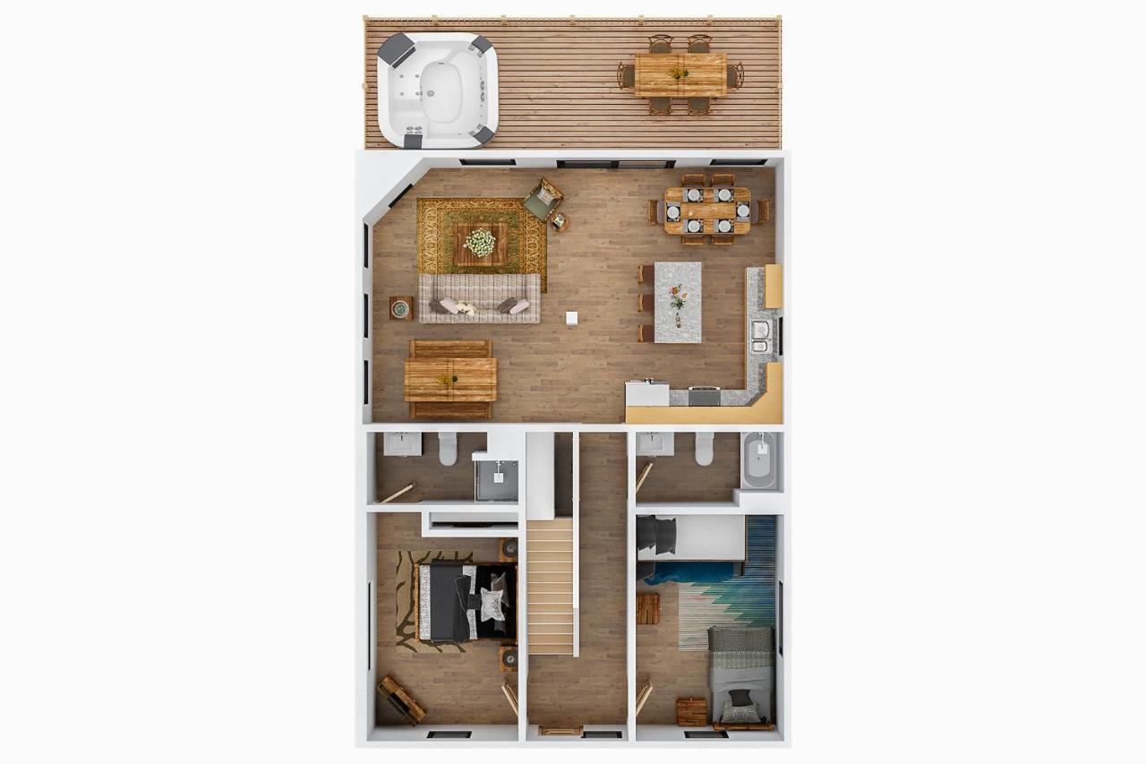 Honey Bee Hideaway Villa Rogers ภายนอก รูปภาพ